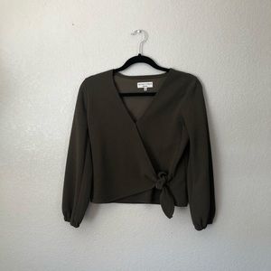 Forest Green texture & thread top